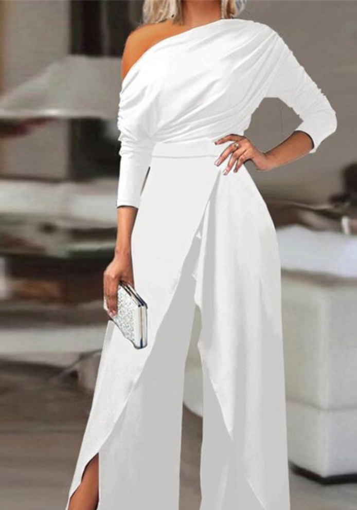 Damen Eleganter Sommer Langarm Jumspuit
