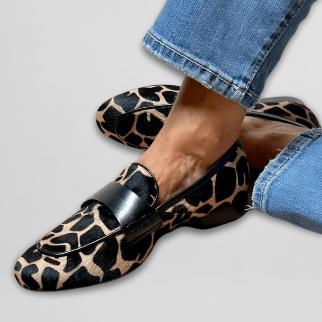 Damen Lässig Niedriger Riemen Absatz Loafers