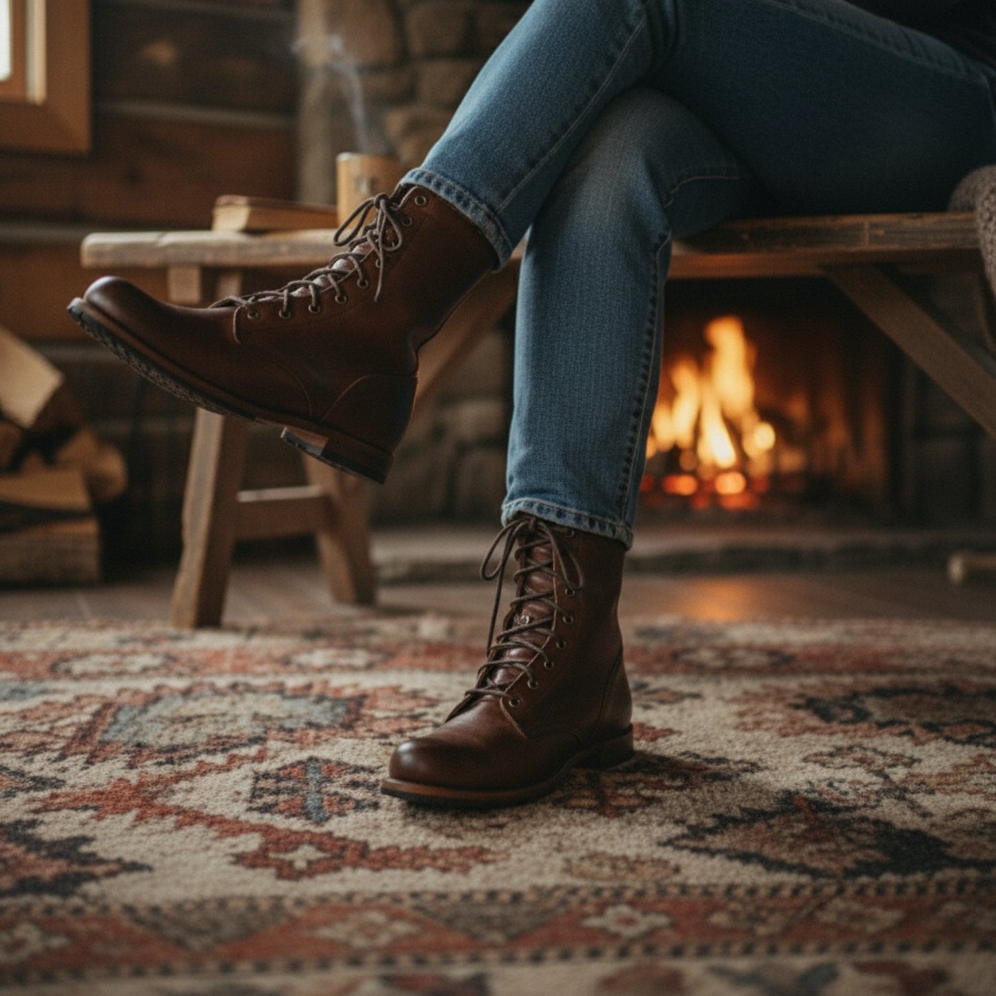 Sam | Casual Schnürstiefeletten mit Niedriger Absatz
