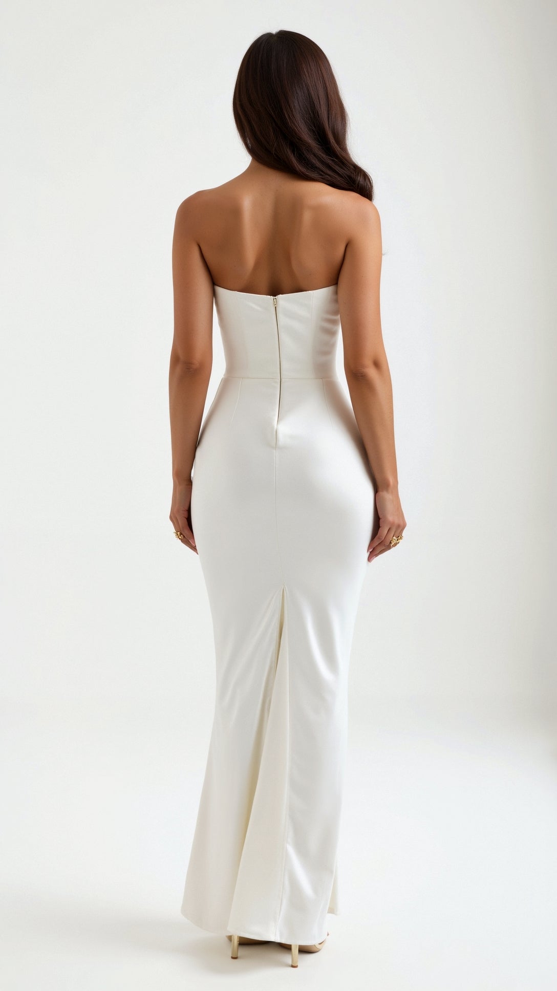Damen Festliches Korsett Maxi Hochzeitsgastkleid