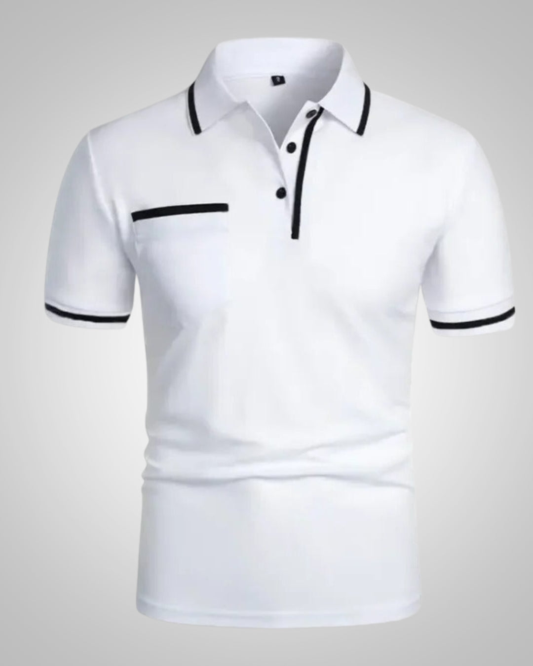 Herren Sommer Kurzarm Slim Fit Poloshirt