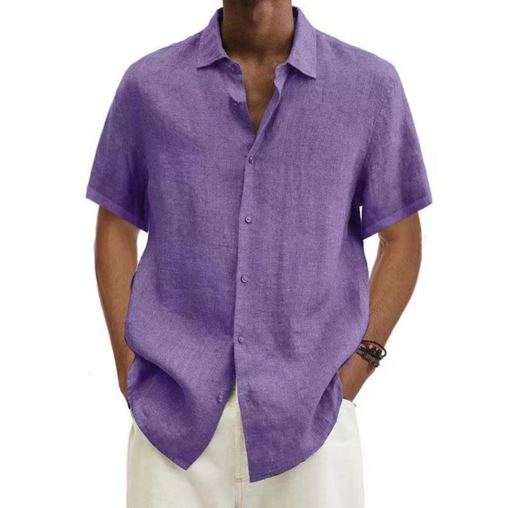 Herren Freizeit Kurzarm Sommer Hemd