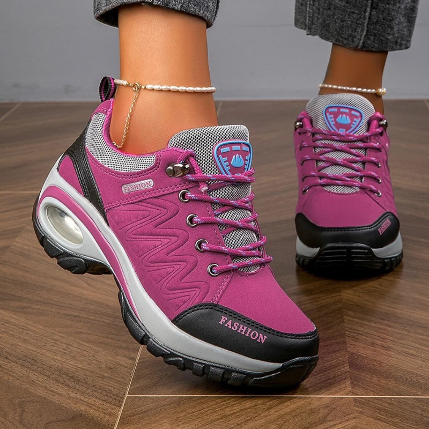 Damen Wasserdichte Bunte Outdoor Wanderschuhe