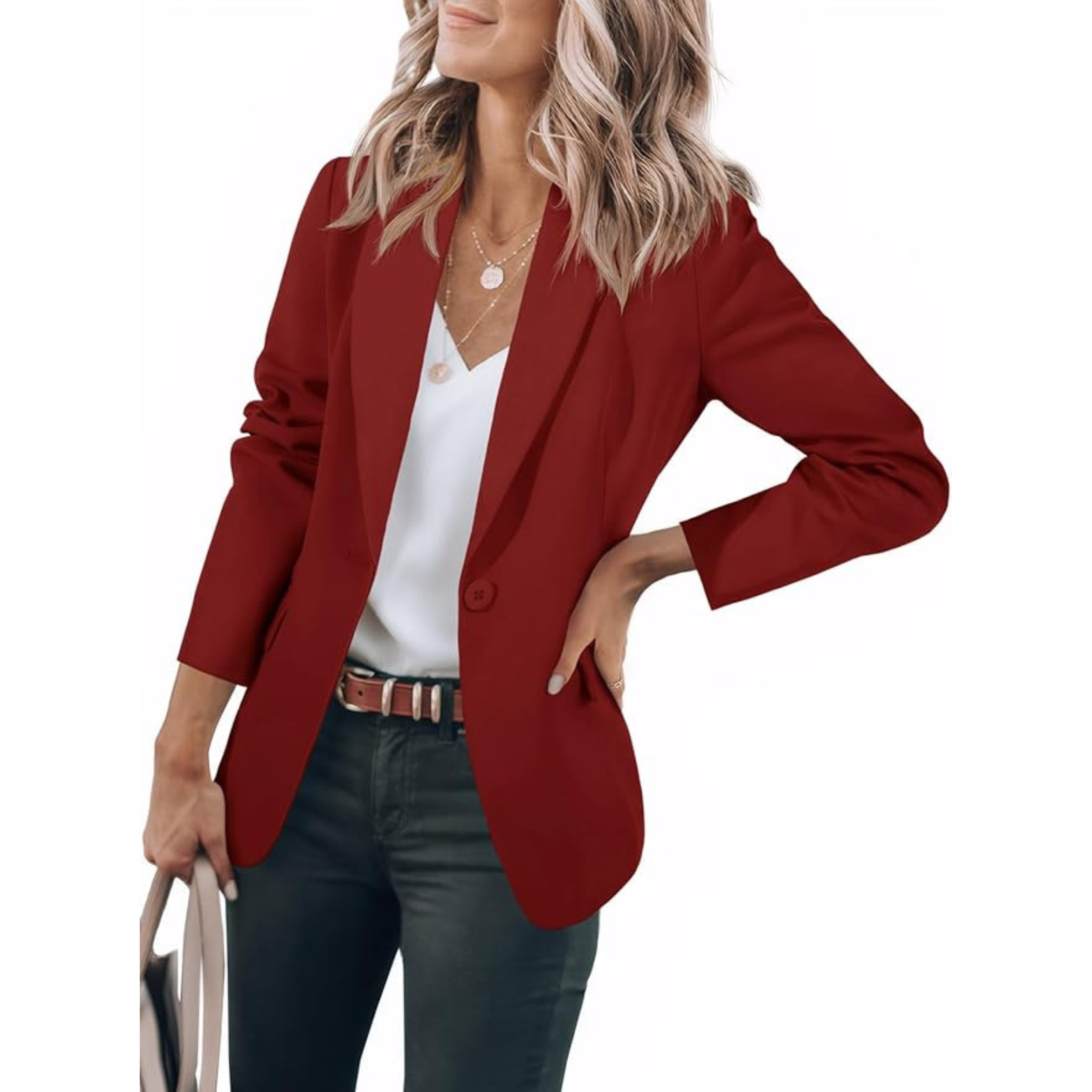 Damen Reverskragen Sommer Blazer
