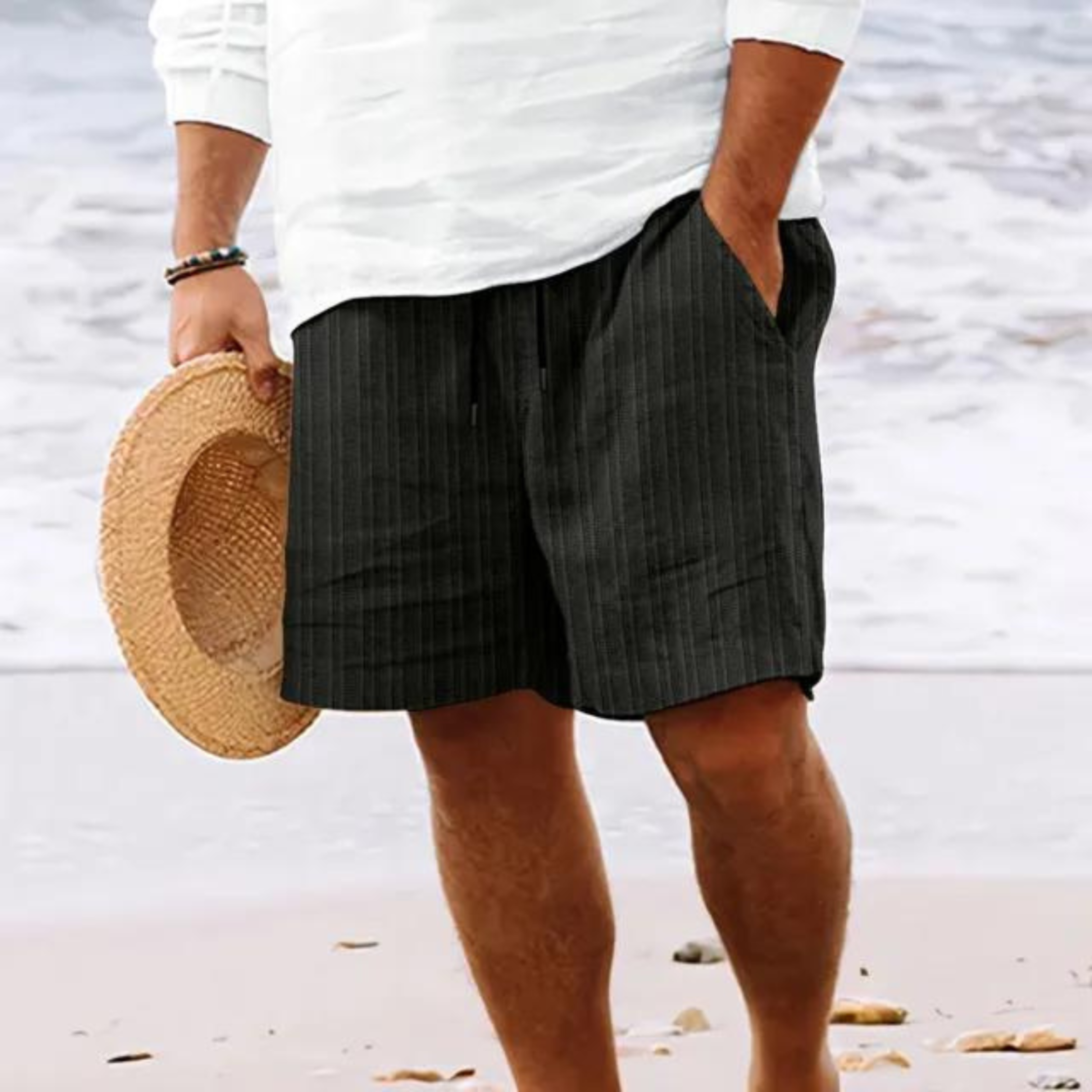 Herren Elastischer Bund Sommer Shorts