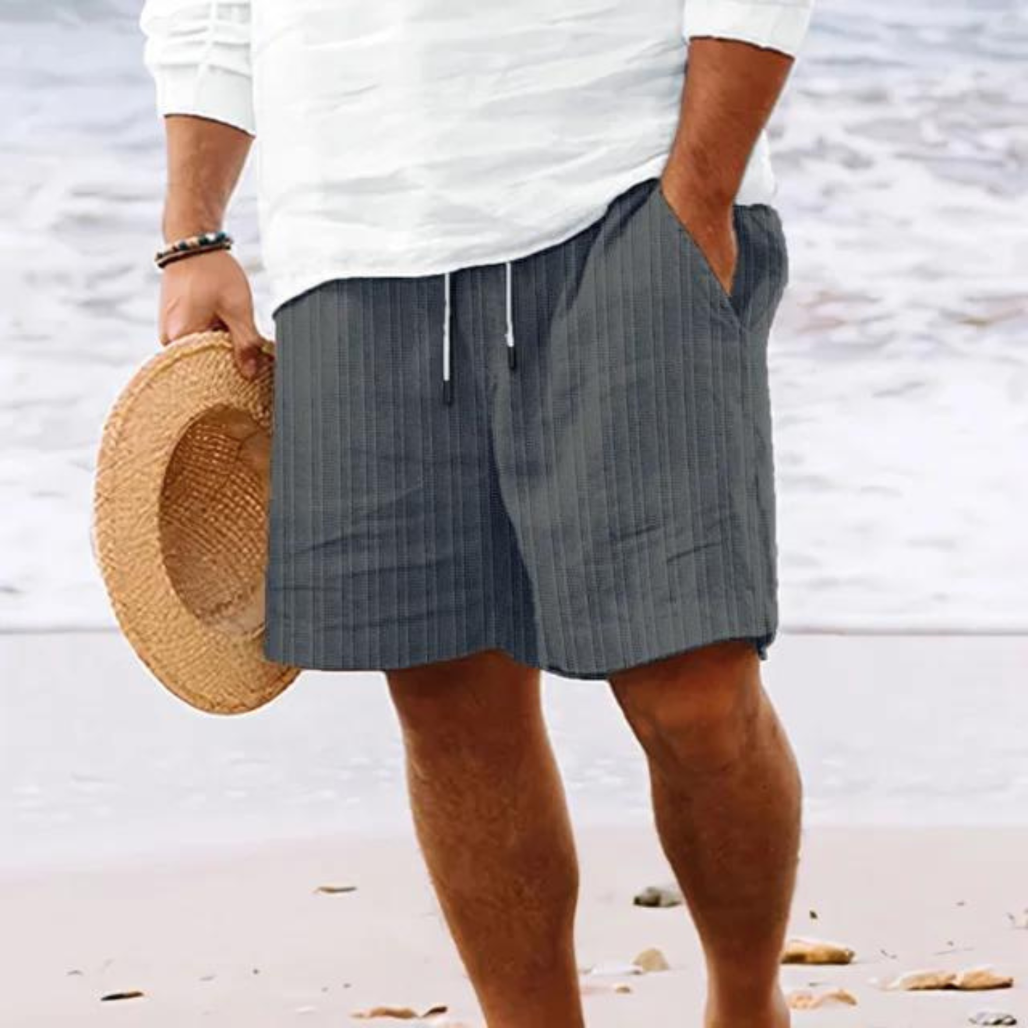 Herren Elastischer Bund Sommer Shorts