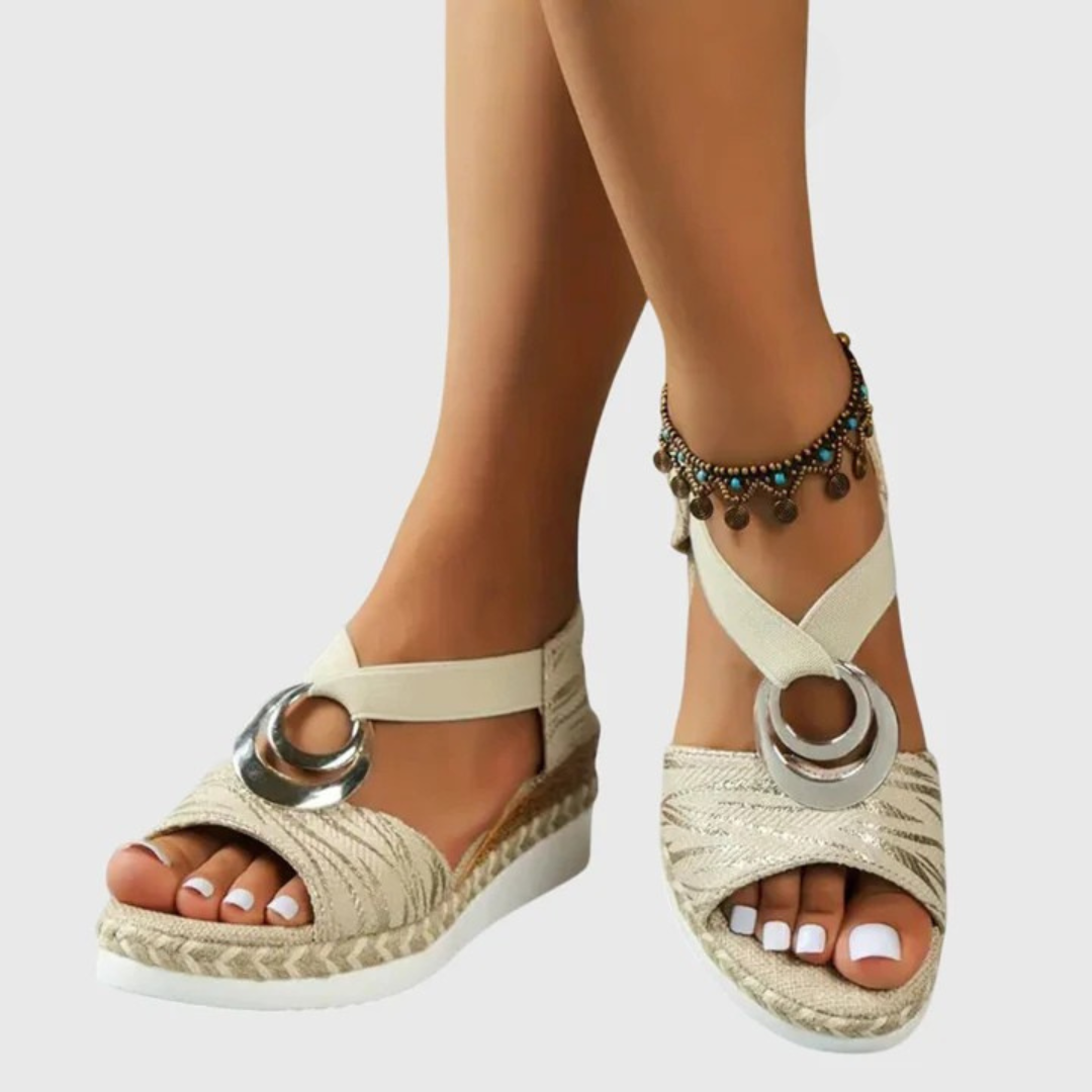 Damen Sommer Orthopädsiche Plateau Sandalen