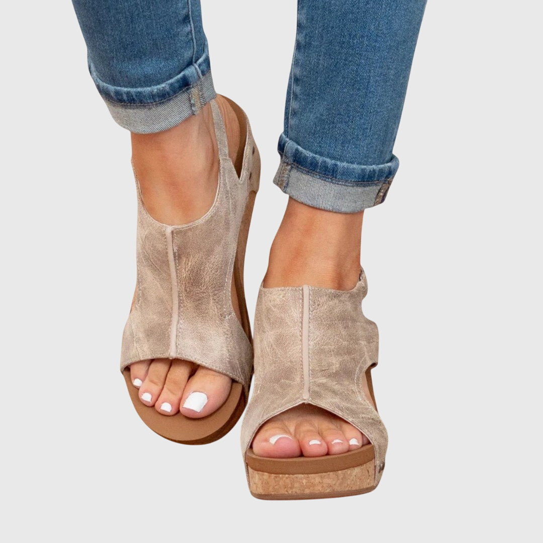 Damen Orthopädische Sommer Plateau Sandalen