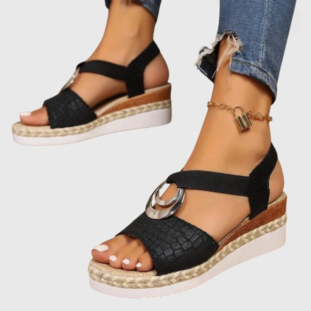 Damen Sommer Orthopädsiche Plateau Sandalen