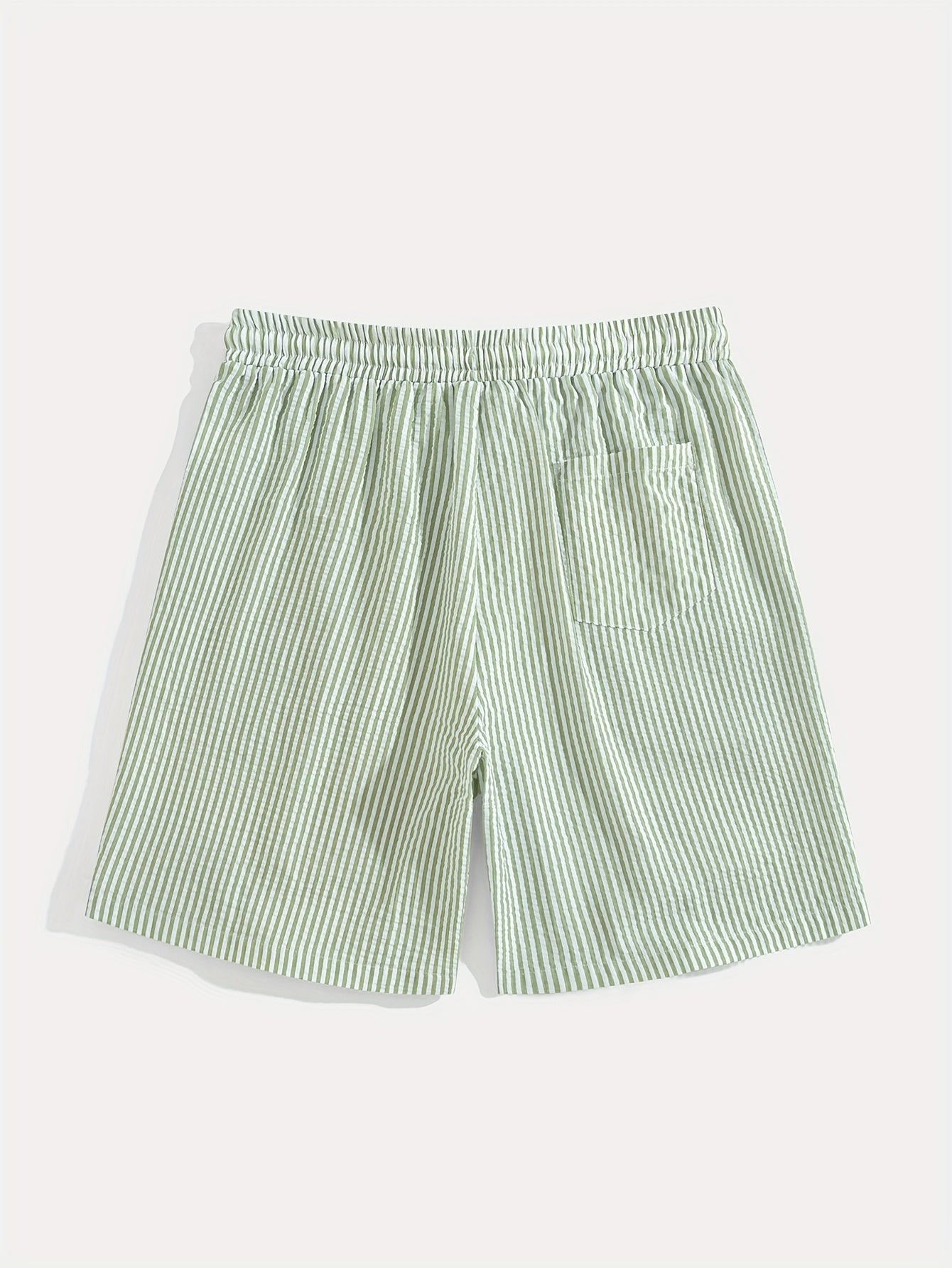 Herren Casual Elastisch Taille Gestreift Sommer Shorts