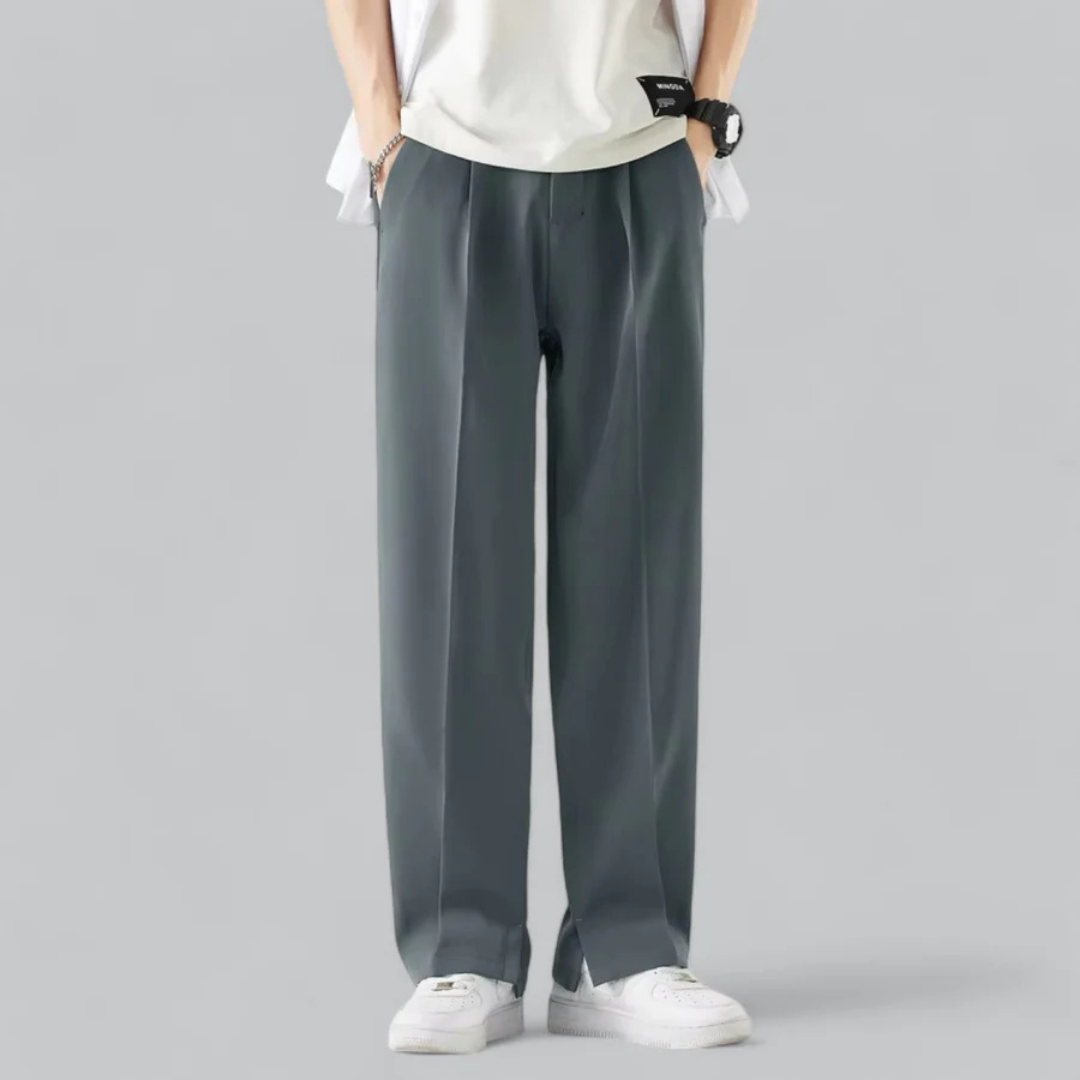 Herren Sommer Gerader Schnitt Casual Weite Hose