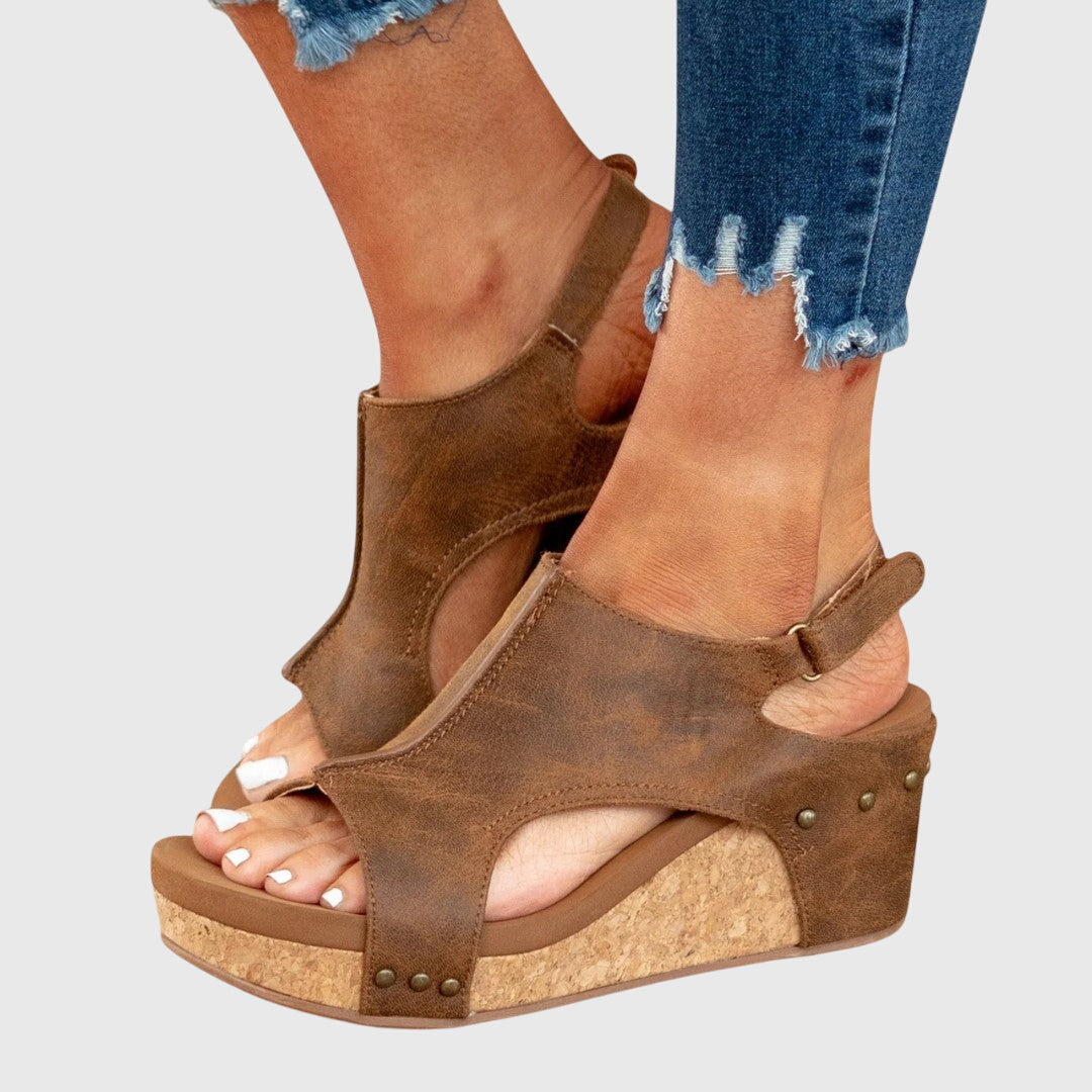 Damen Orthopädische Sommer Plateau Sandalen