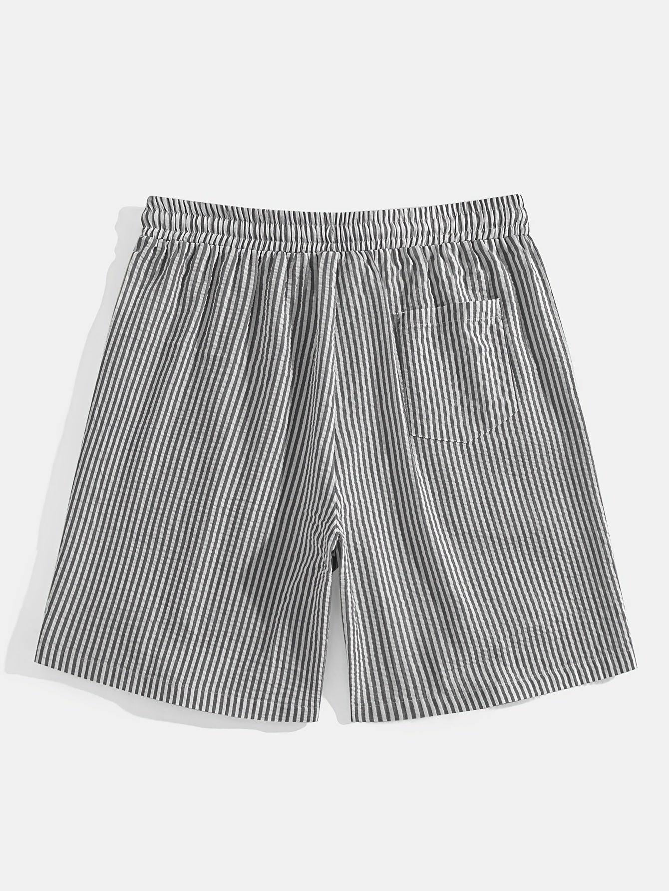 Herren Casual Elastisch Taille Gestreift Sommer Shorts