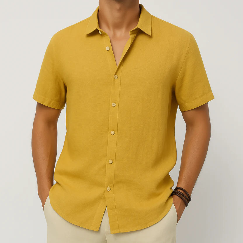 Herren Freizeit Kurzarm Sommer Hemd