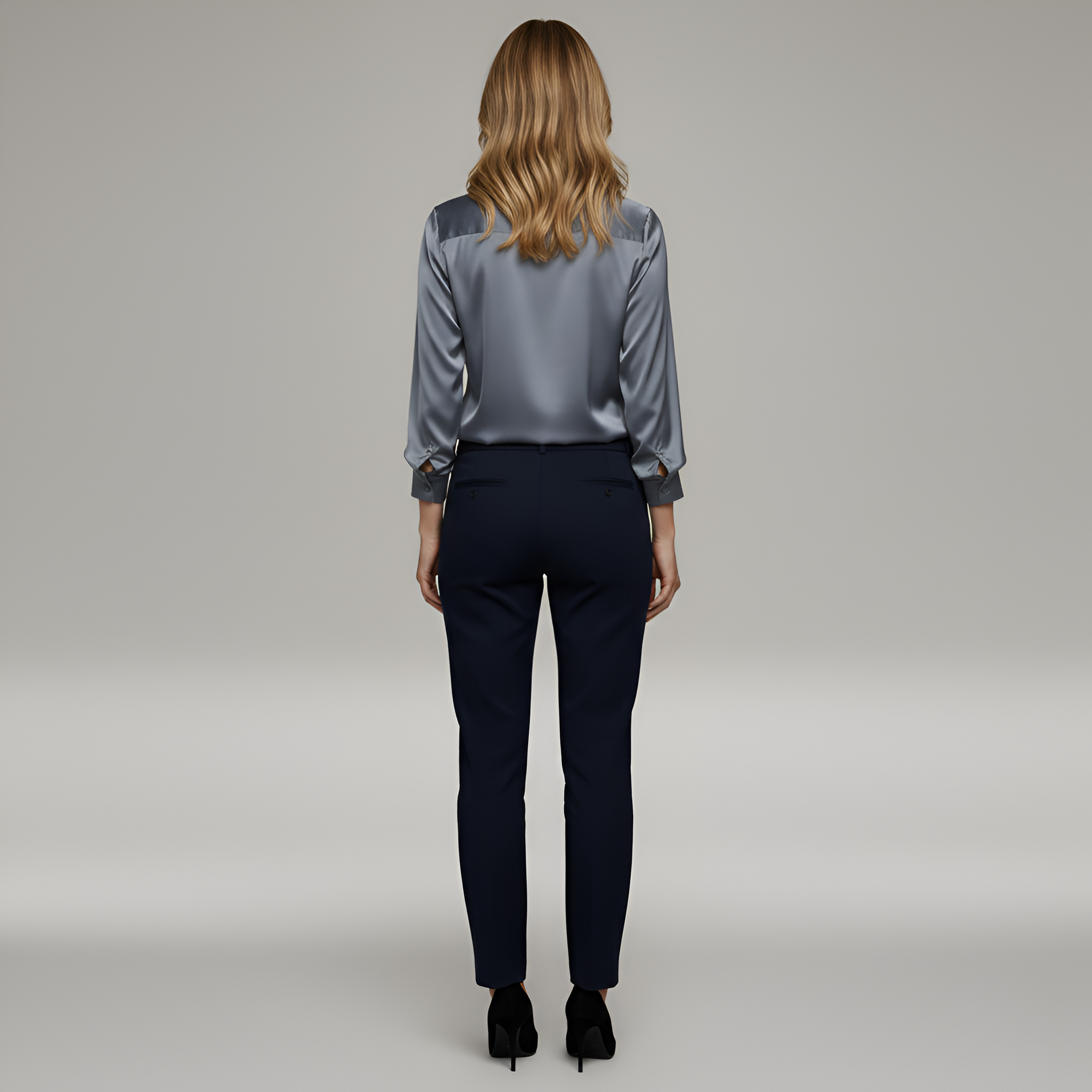 Damen Bluse mit V-Ausschnitt im eleganten Stil