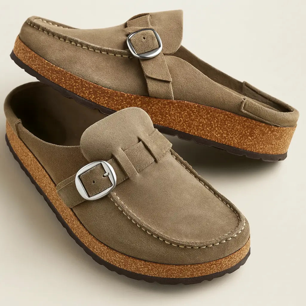 Damen Orthopädische Slip-on Clog Sandalen