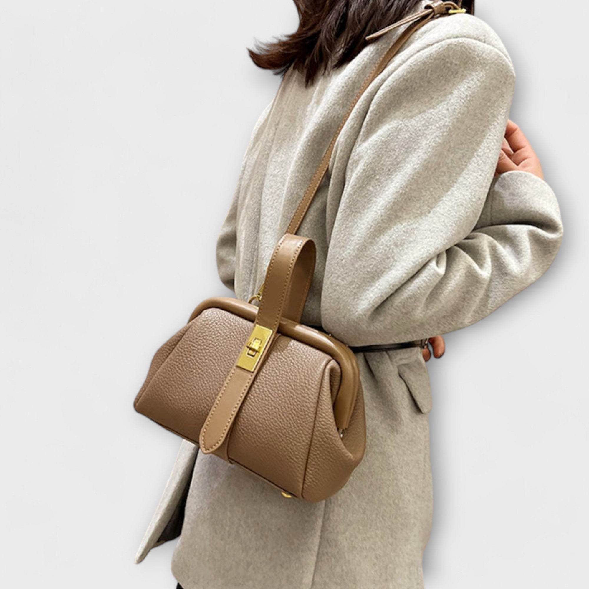 Damen Elegante Mini-Handtasche mit Kettenhenkel und festlichem Look