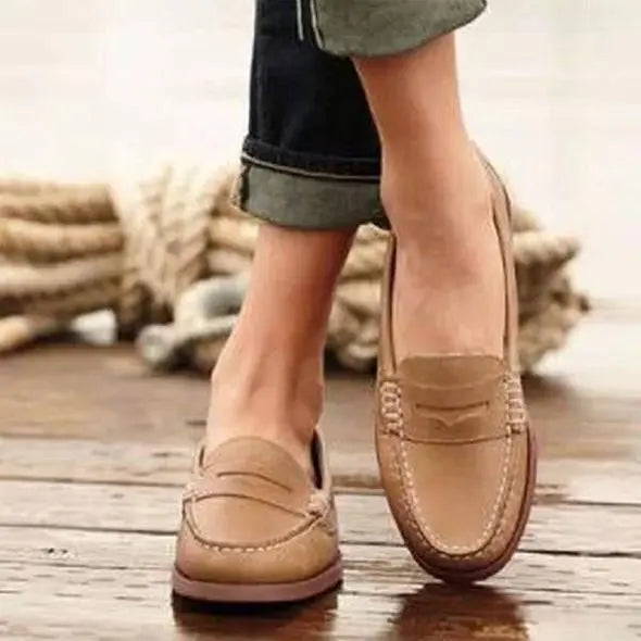 Damen Slip-on Loafer im Penny-Stil