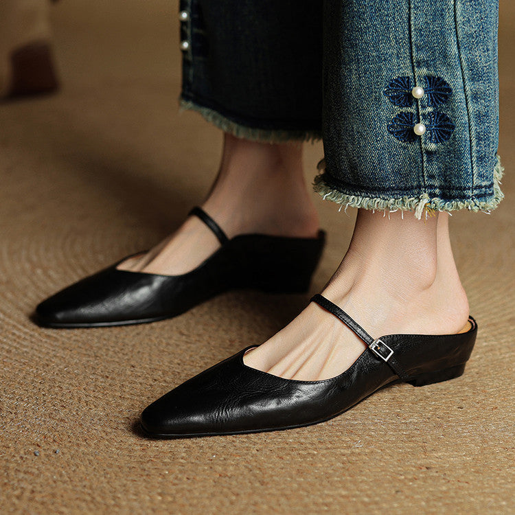 Damen Pantoletten im Slip-On-Stil