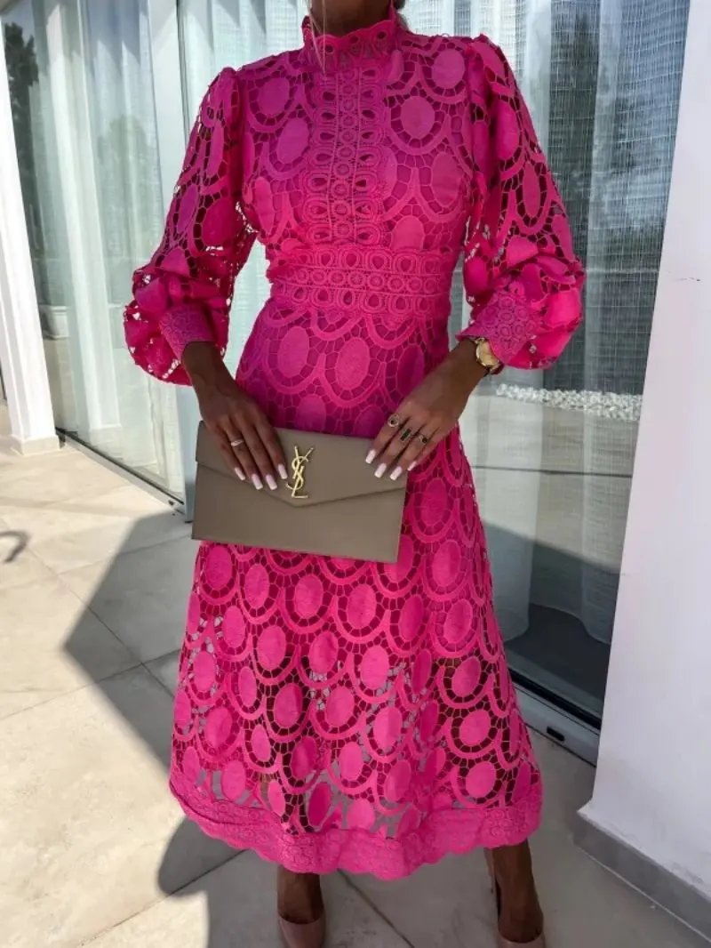 Damen Sommerkleid Spitze | Elegante Silhouette