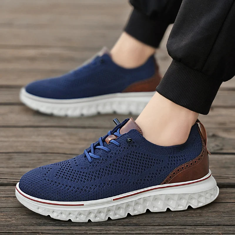 Herren Sneaker mit dicker Sohle und Schnürsenkel