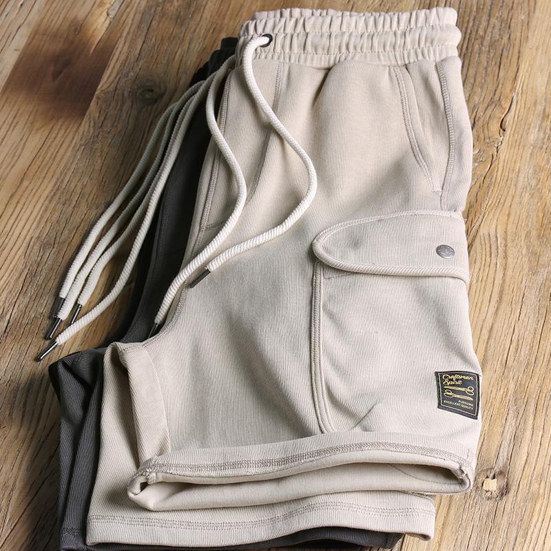 Herren Sommer Kordelzug Cargo Shorts