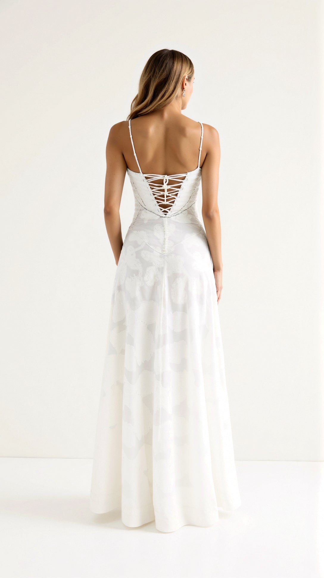 Damen Hochzeitsgast Blumenmuster Maxikleid
