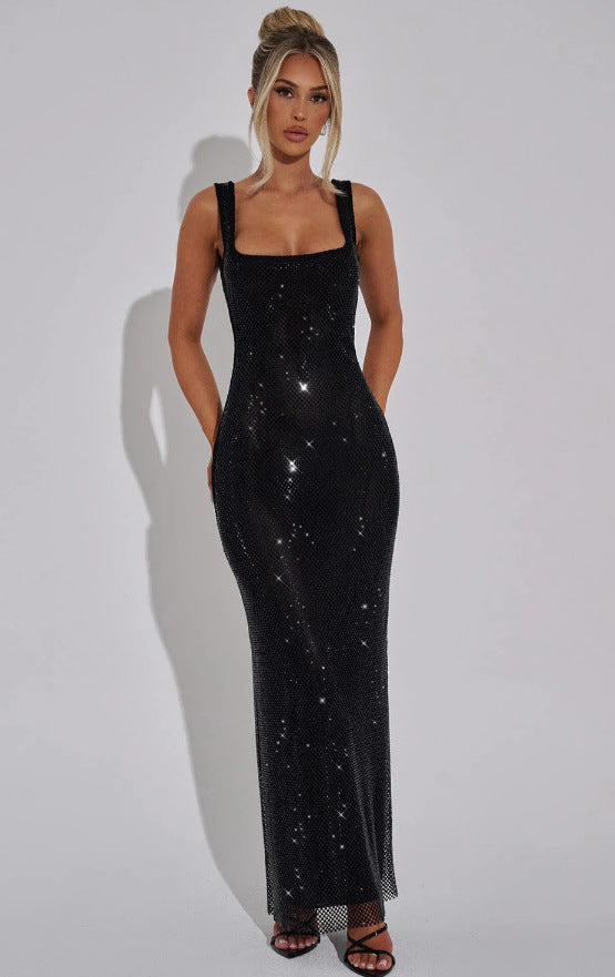 Funkelndes Damen Abendkleid im eleganten Stil