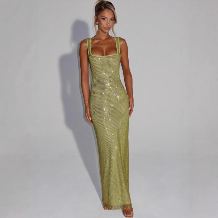 Funkelndes Damen Abendkleid im eleganten Stil