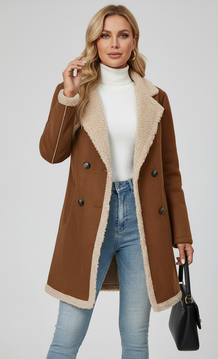 Wintermantel Mit Hohem Stehkragen – Damen Klassiker