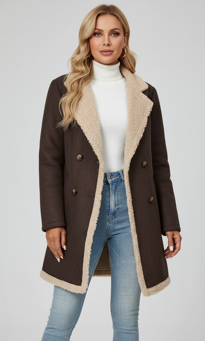 Wintermantel Mit Hohem Stehkragen – Damen Klassiker