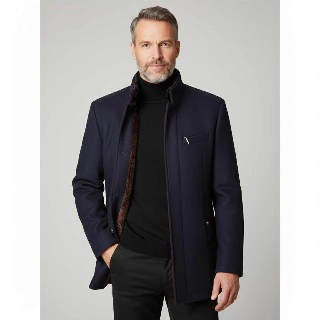 Langer Trenchcoat mit klassischem Schnitt