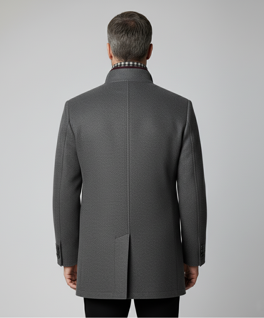 Mittellanger Wintermantel aus Wollmischung