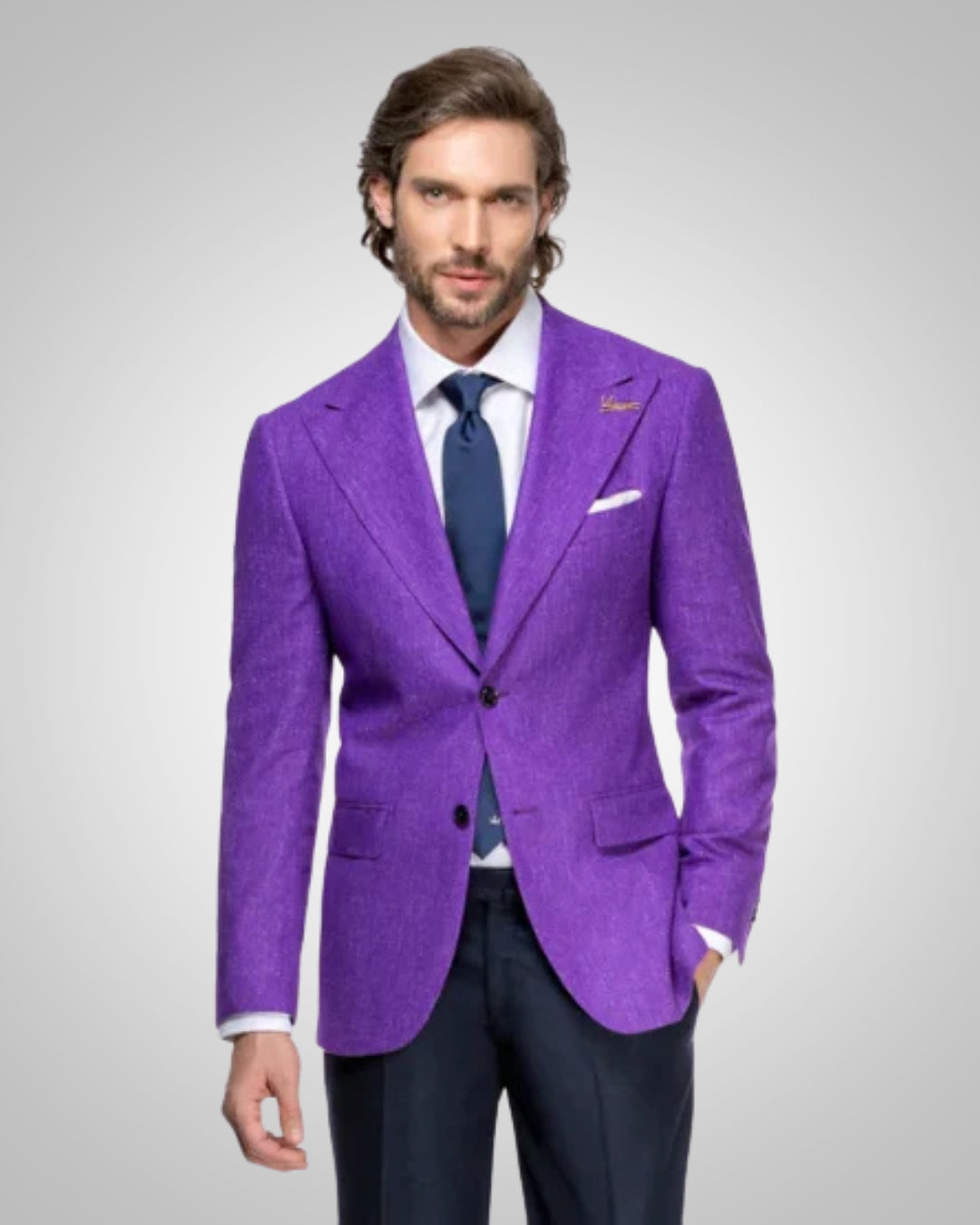 Herren Lässig Slim Fit Reverskragen Business Blazer
