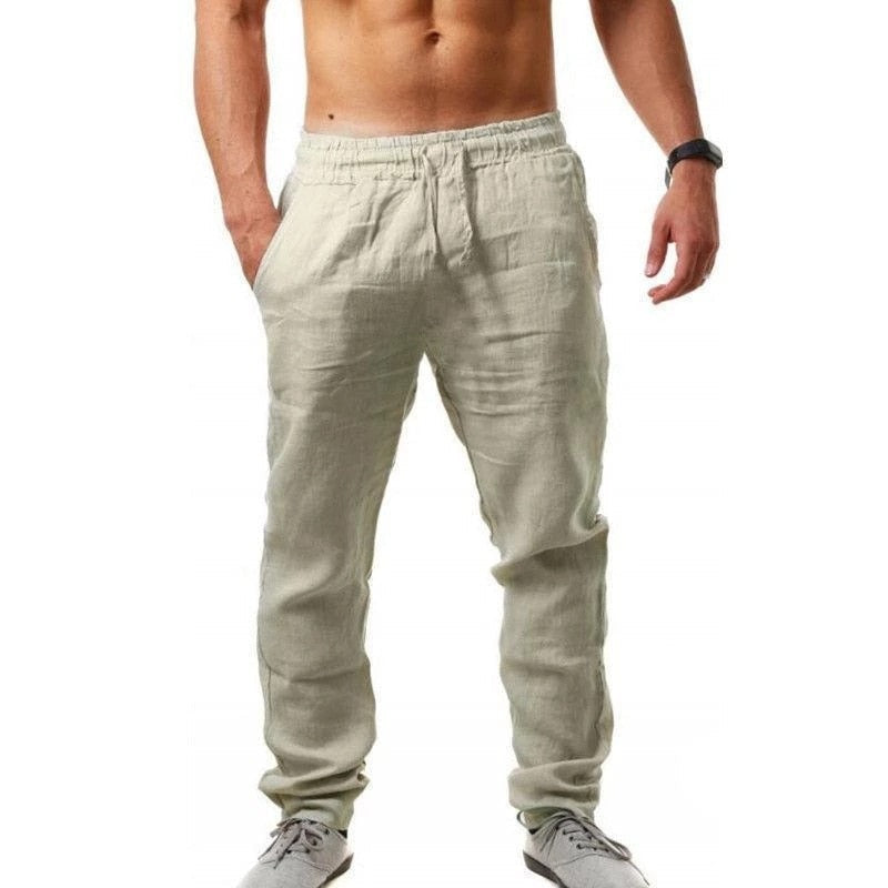 Herren Freizeithose mit Kordelzug | Bequeme Sommerhose