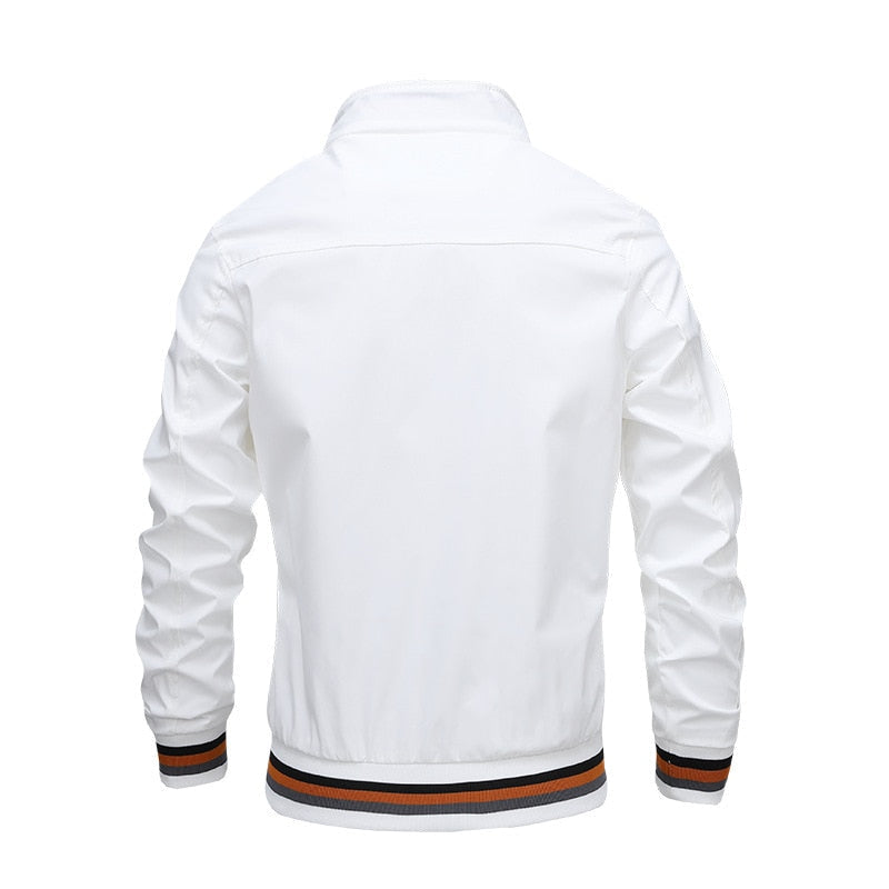Herren Sommer Elastische Bündchen Bomberjacke