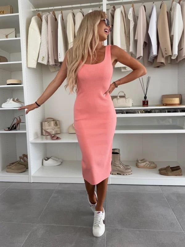 Damen Sommer Zweiteiliger Set Midikleid
