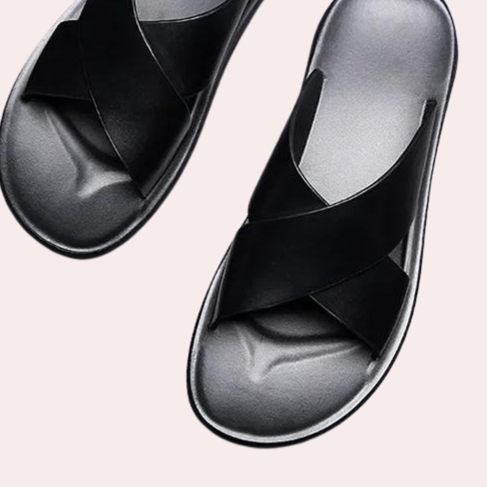 Herren Casual Kreuzriemen Pantoletten Sandalen