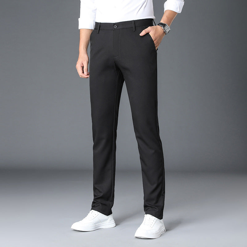 Herren Chino Anzughose Schmal Geschnitten