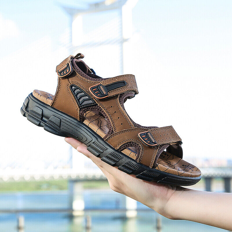 Herren Orthopädische Lauf Klettverschluss-Sandalen