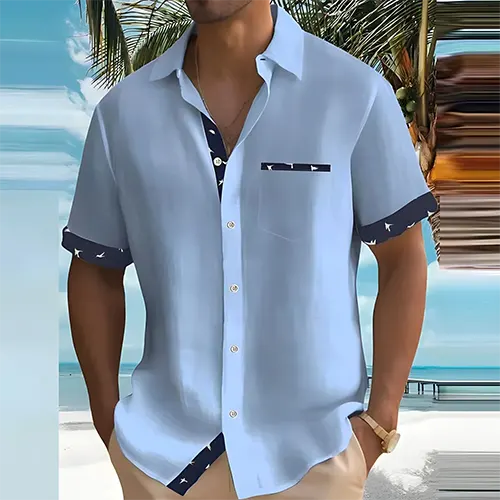 Herren Kurzarm Hemd | Sommer Freizeitlook