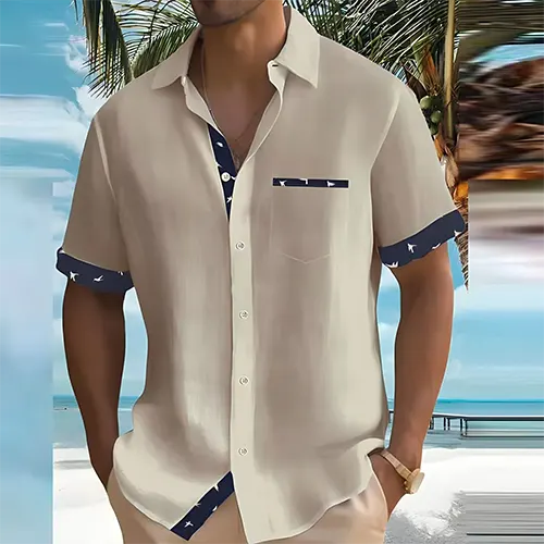 Herren Kurzarm Hemd | Sommer Freizeitlook