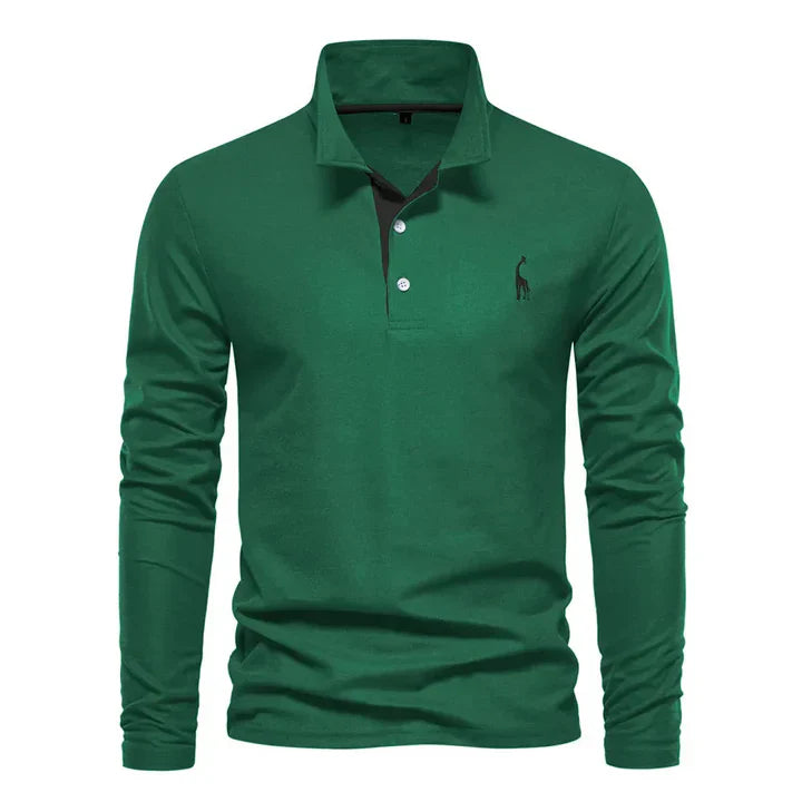 Herren Langarm Poloshirt | Klassisches Design für den Alltag