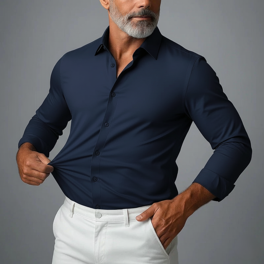 Herren Slim Fit Strech Hemd | Modern und Bequem