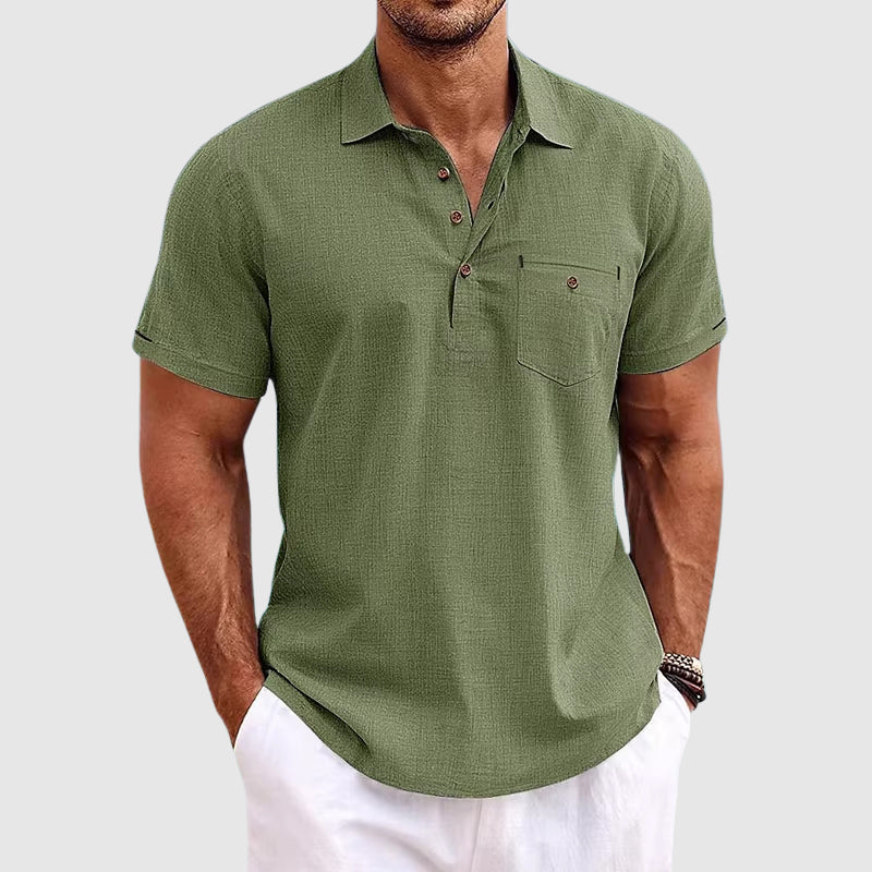 Herren Slim-Fit Sommer Poloshirt