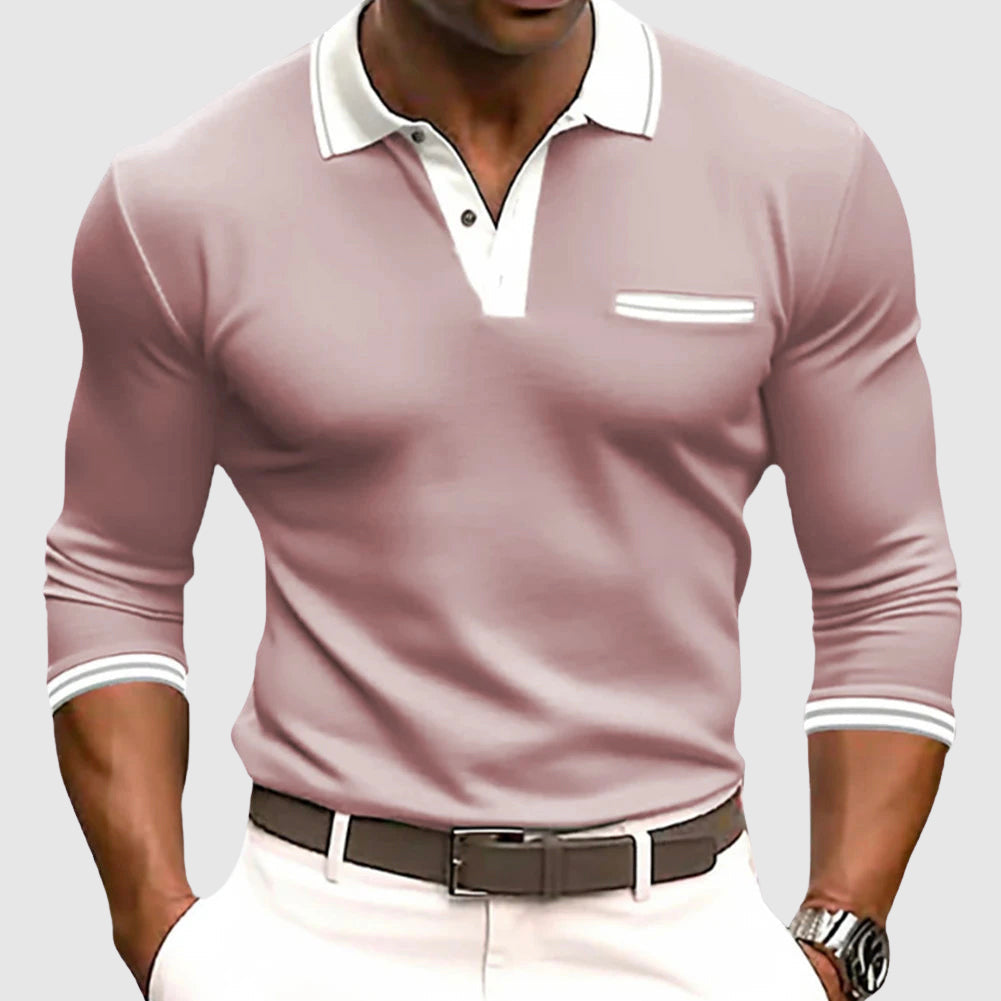 Herren Slim-fit Poloshirt im sportlichen Stil