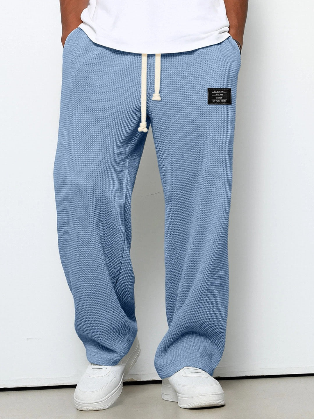 Herren Sommer Elastischer Bund Casual Weite Hose
