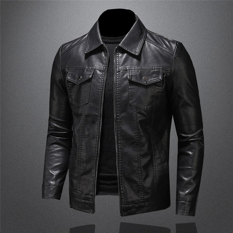 Elias | Herren Casual Biker-Reissverschlussjacke