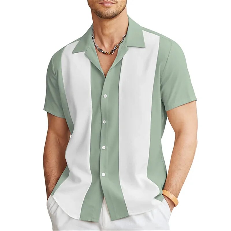 Herren Kurzarm Sommer Hemd