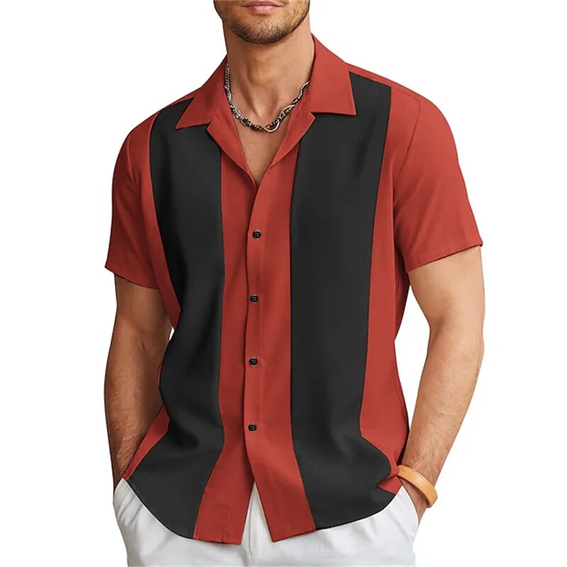 Herren Kurzarm Sommer Hemd
